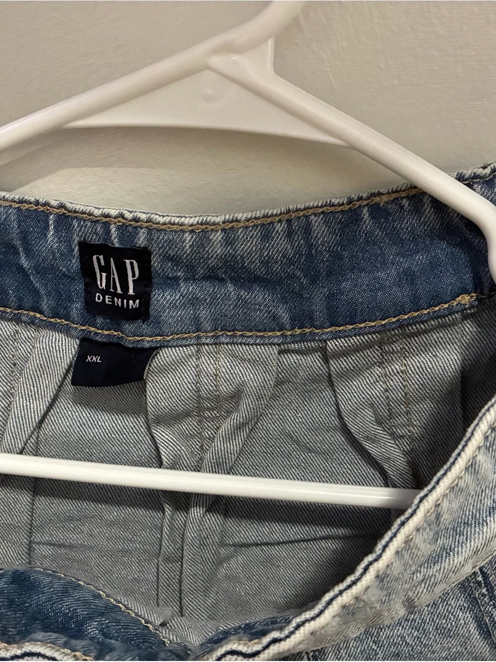 GAP Light Blue Denim Pleated Skirt for girl